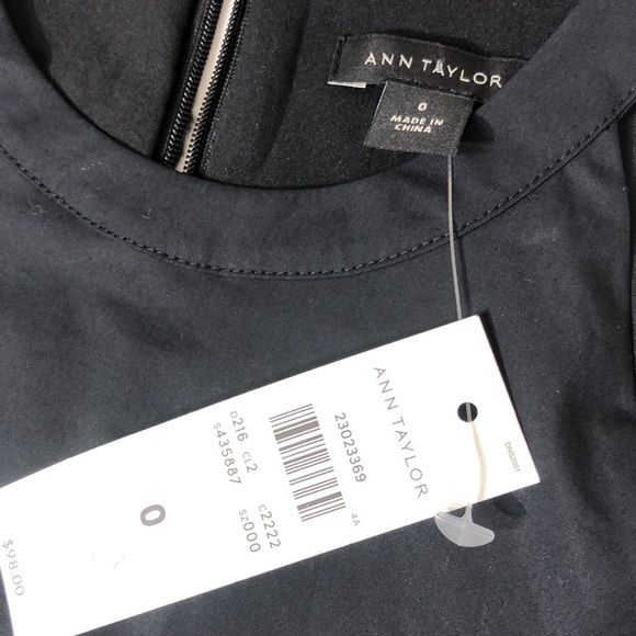 NWT Ann Taylor basic black dress - Picture 3 of 9